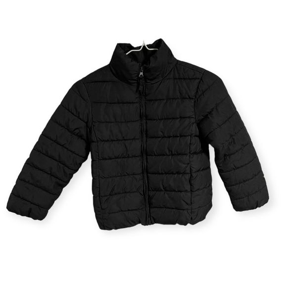 Children’s Place Girls Black Puffer‎ Jacket Size S5/6 - Picture 1 of 2